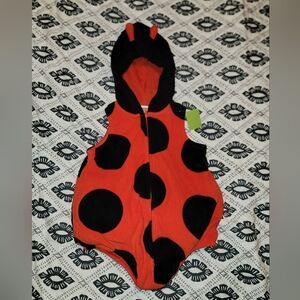 Toddler Size 12 Months Carter's Ladybug Costume Zips
